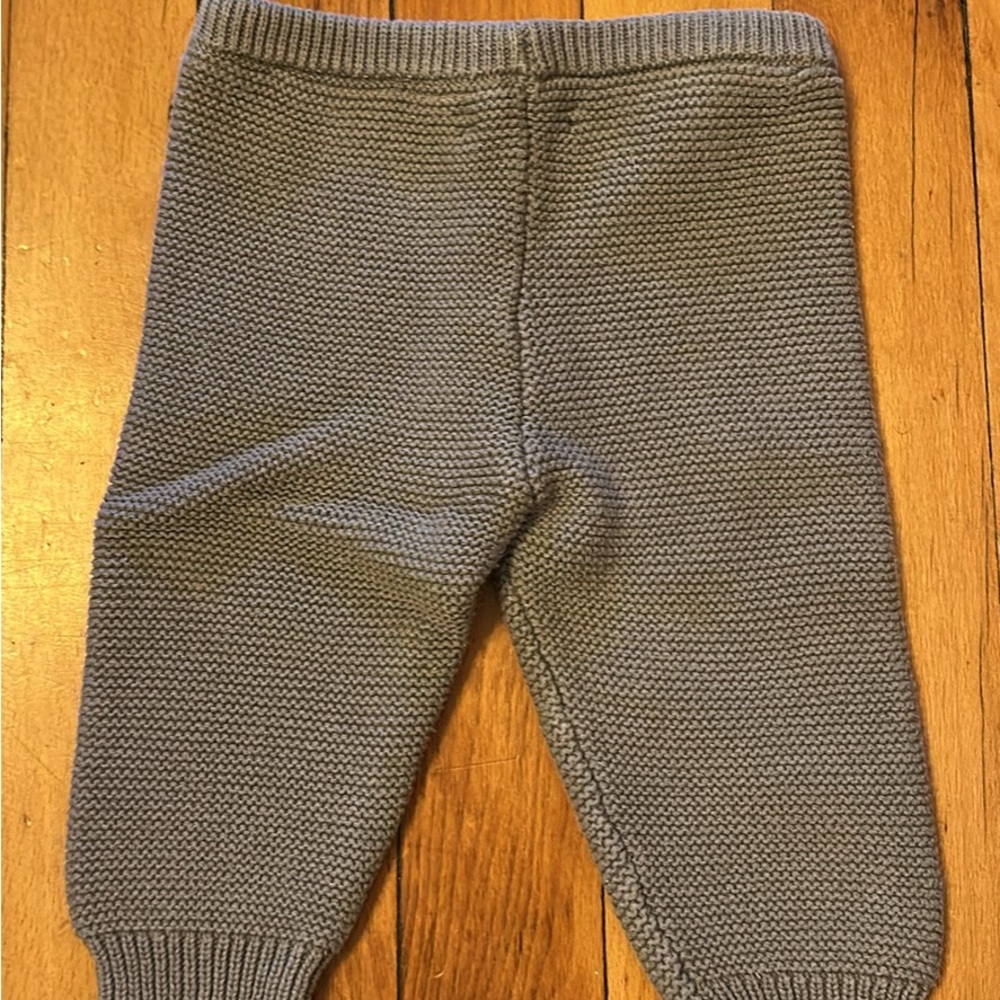 Gray Knit Baby Pants - Brand:Quince